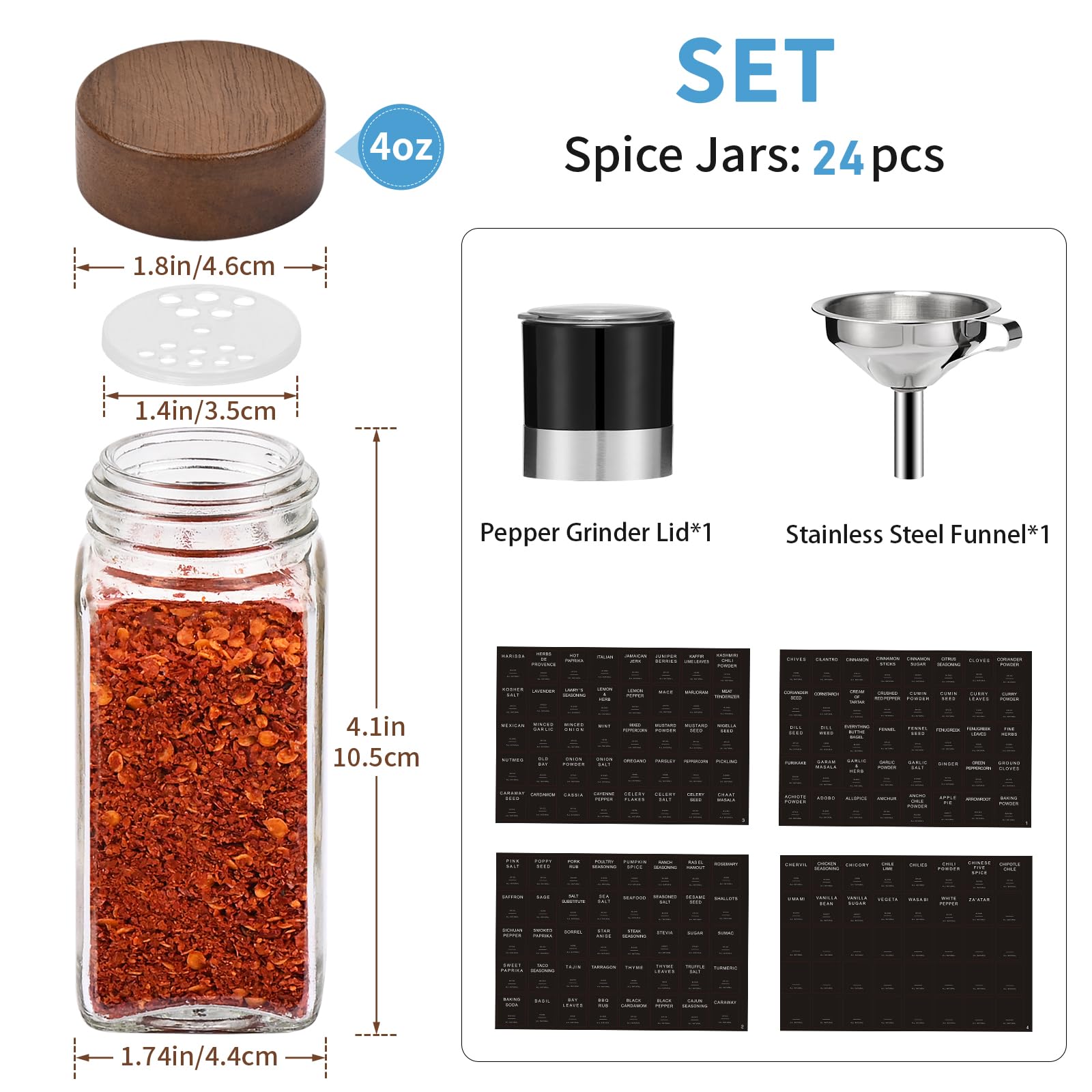 Yangbaga waterproof labels stay legible, helping you label spices clearly.