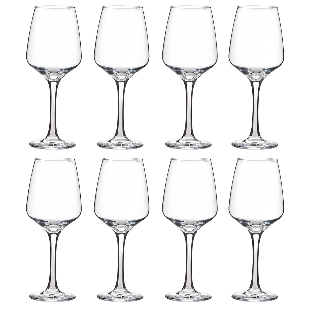 YANGNAY wine glasses set of 8 with stems, ideal for family dinners and entertaining