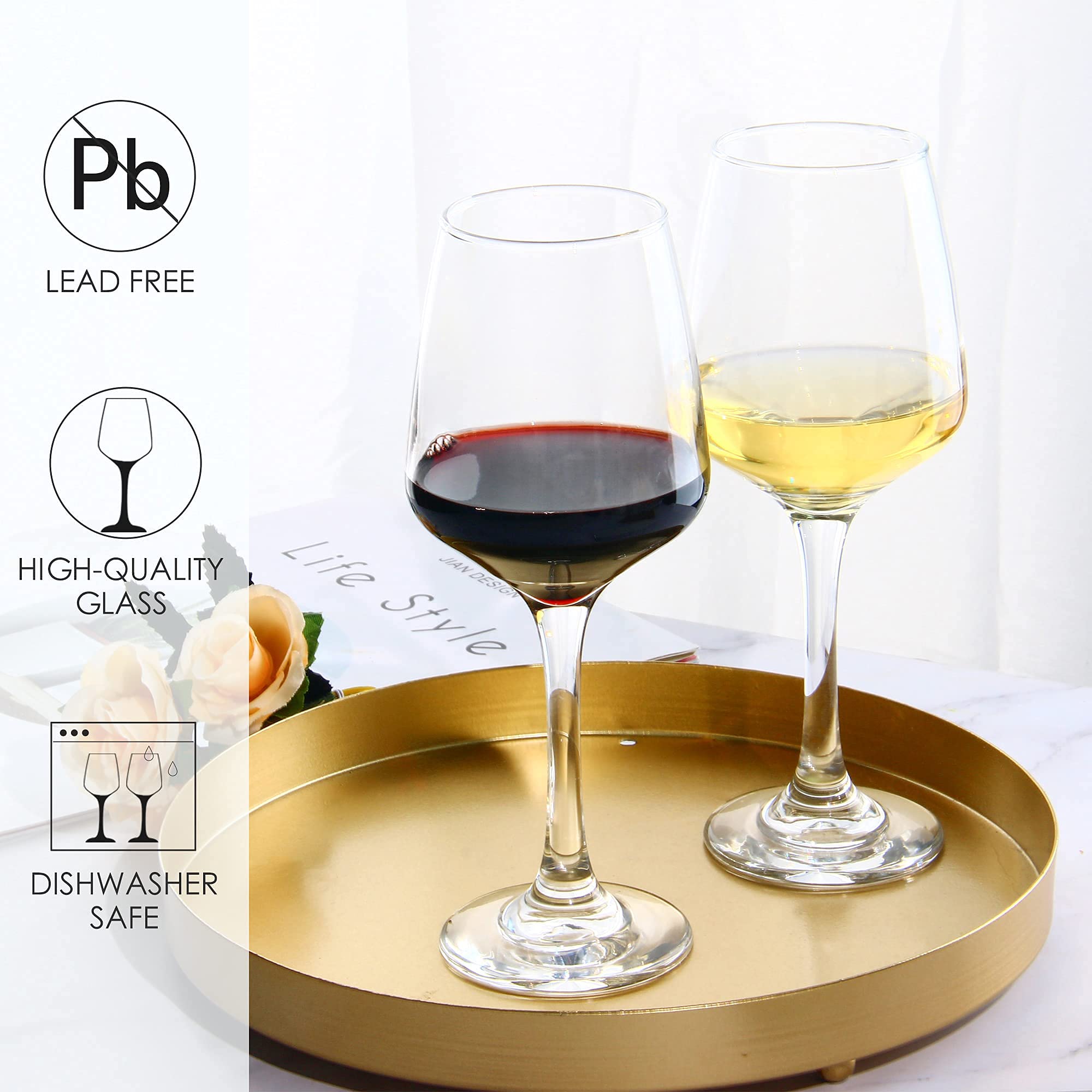 YANGNAY tapered-bowl wine glass enhances aroma and balance for every pour