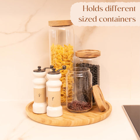 YANGQIHOME bamboo tableware platter adds natural warmth.