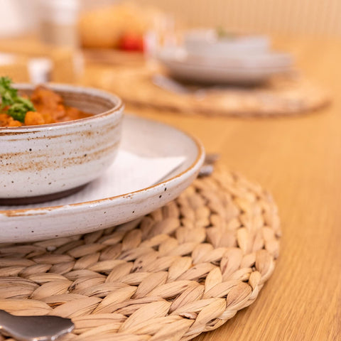 YANGQIHOME boho-wicker dining mats bring soft-touch elegance to meals