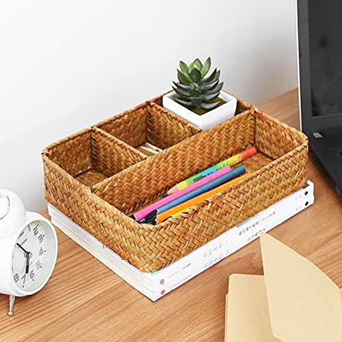 YANGQIHOME countertop basket stores snacks, keys, or coins for quick access.