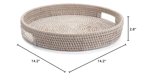 YANGQIHOME easy-clean round tray supports daily serving needs.