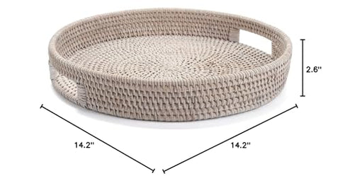 YANGQIHOME easy-clean round tray supports daily serving needs.
