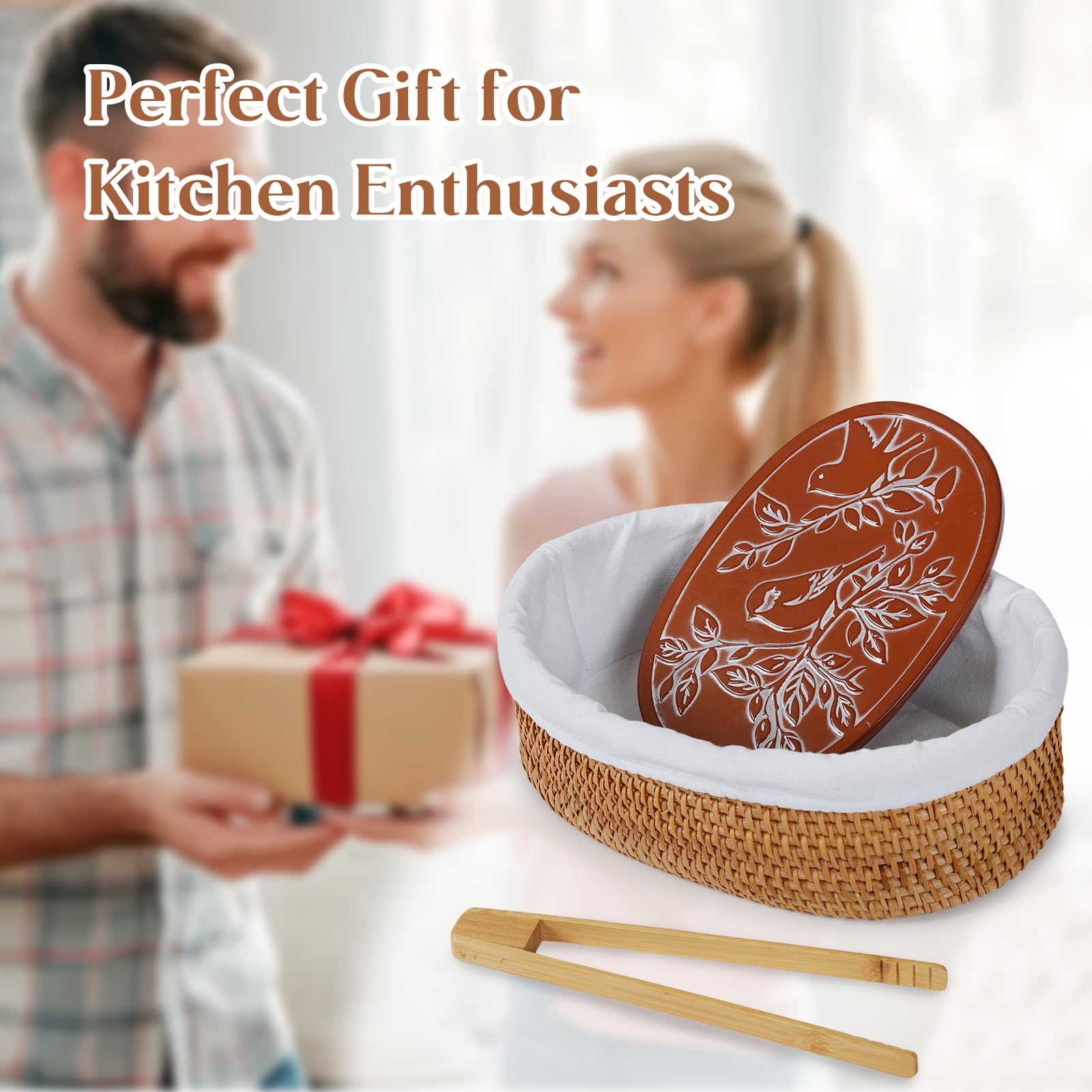 YANGQIHOME gift-ready bread warmer set in attractive box.