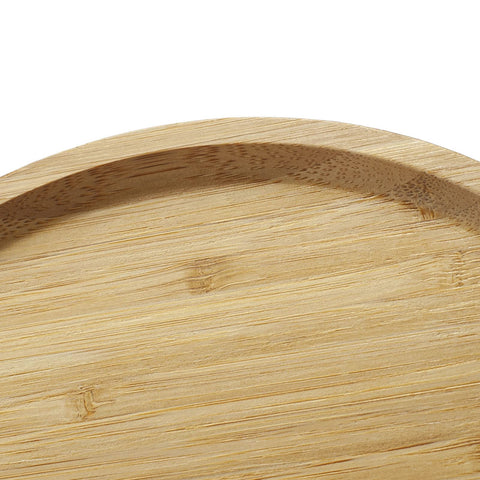 YANGQIHOME natural wood grain tray complements decor.