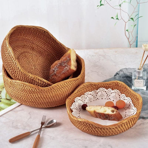YANGQIHOME rattan basket cleaned with damp cloth for simple maintenance