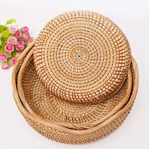 YANGQIHOME rattan basket on dining table adding natural texture to meals