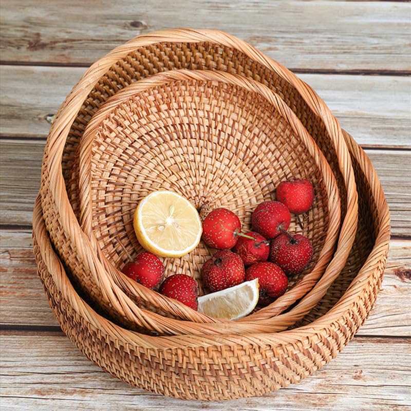 YANGQIHOME easy-clean rattan basket with simple wipe-down after use