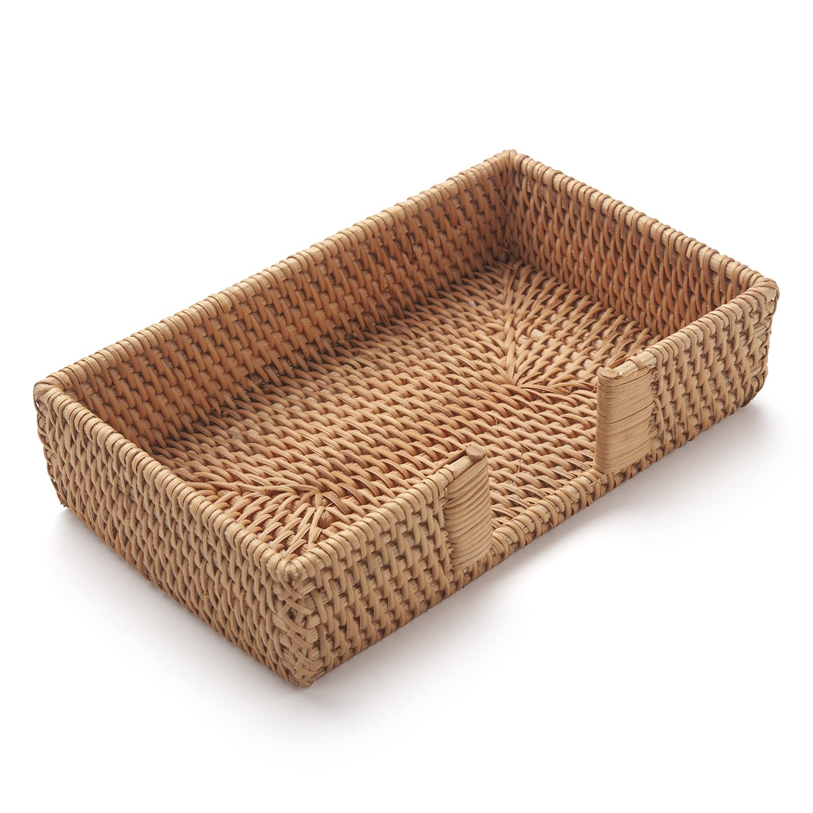 YANGQIHOME rattan napkin holder rectangle adds natural texture to dining.