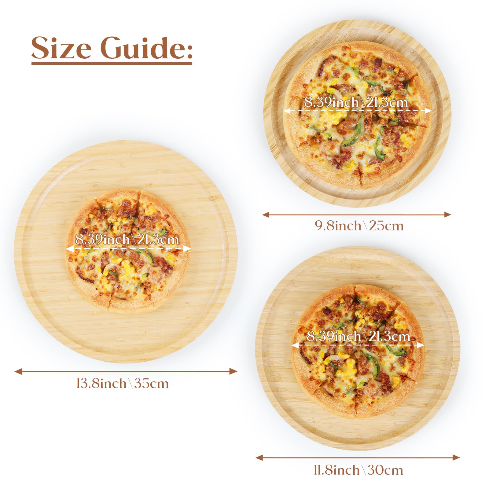YANGQIHOME round wood tray ideal for bread and snacks.