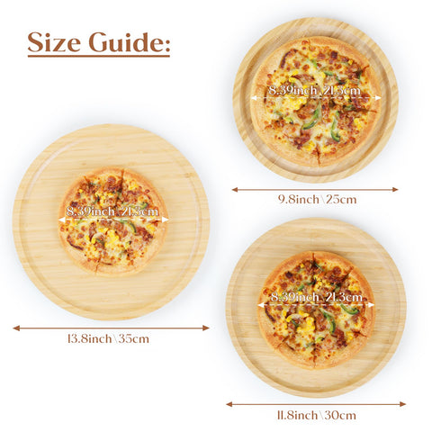 YANGQIHOME round wood tray ideal for bread and snacks.
