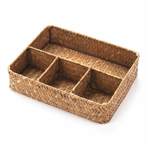 YANGQIHOME tea bag holder with divided compartments for tidy tea storage.