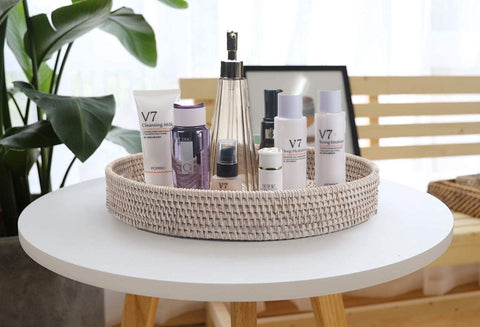 YANGQIHOME whitewash tray adds natural pastoral style to spaces.