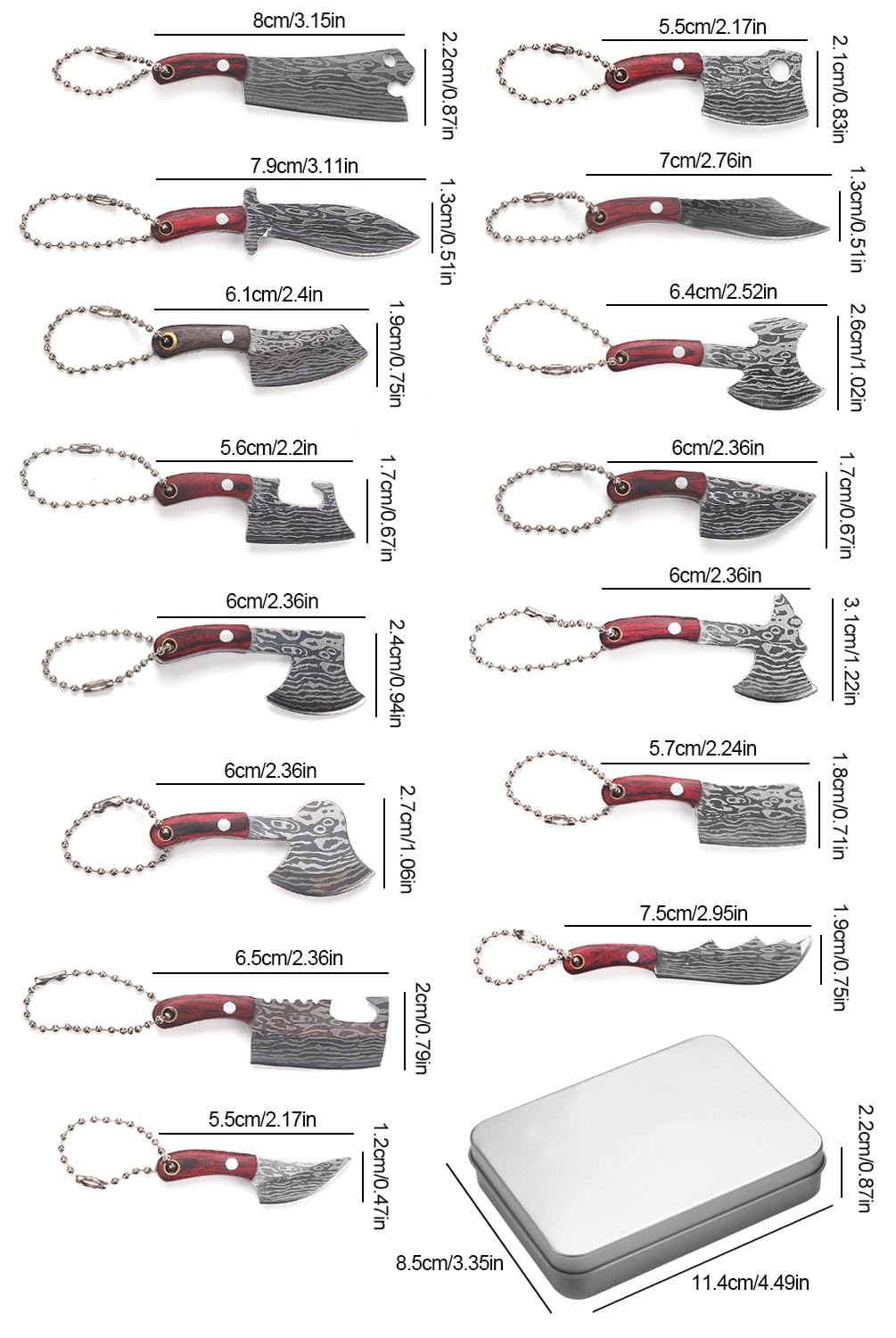 Yangquan mini knife set unpacking box use scenario