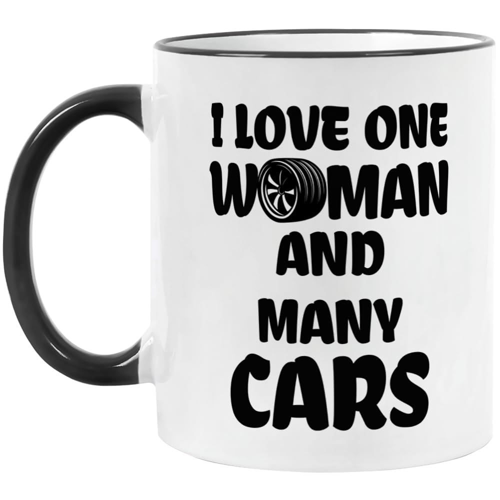 Yanprint car lover mug front graphic, ideal for daily coffee rituals.
