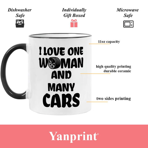 Yanprint durable ceramic coffee mug closeup, showcasing solid construction.