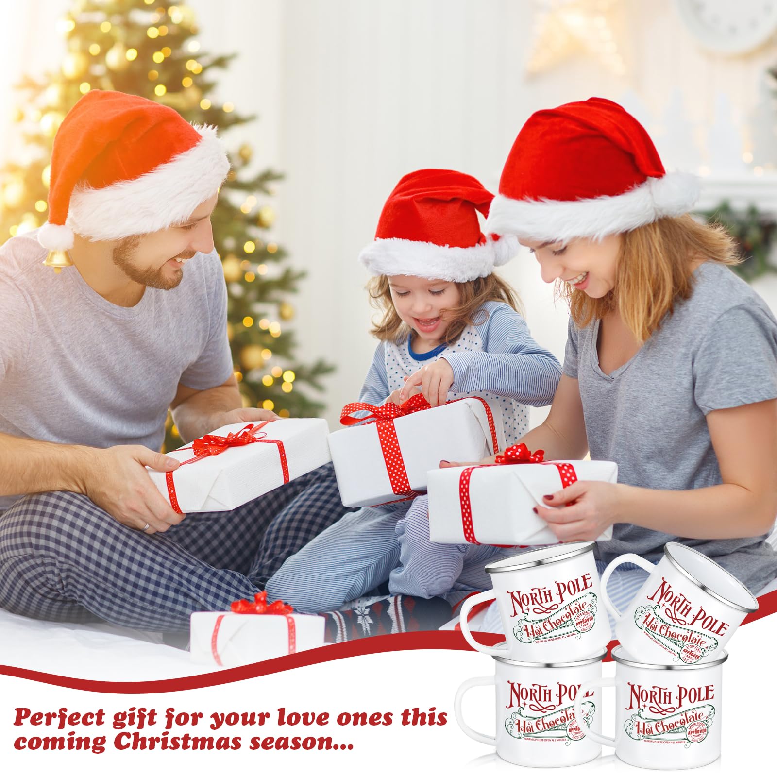 Yaomiao christmas decorative mug, cute cup that enhances holiday ambiance at home.