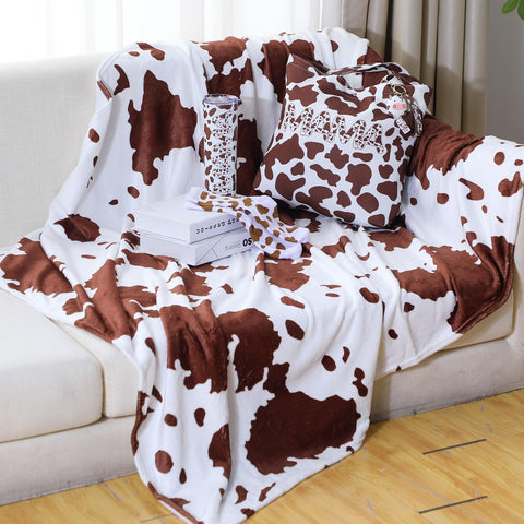 Yaomiao cow pattern socks on foot, soft cotton comfort all day.