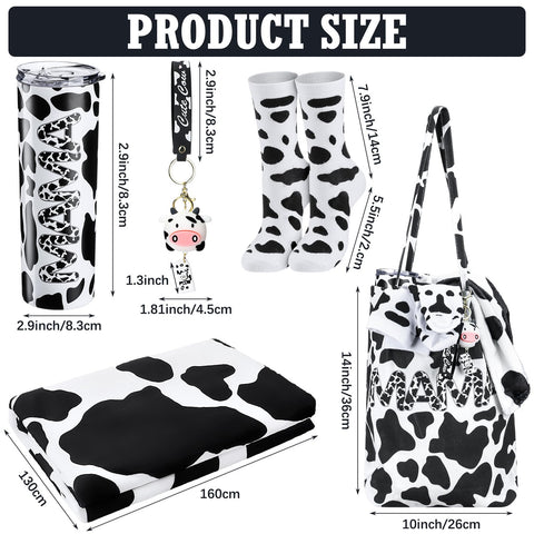 Yaomiao cow-pattern keychain made of metal and PVC for everyday use