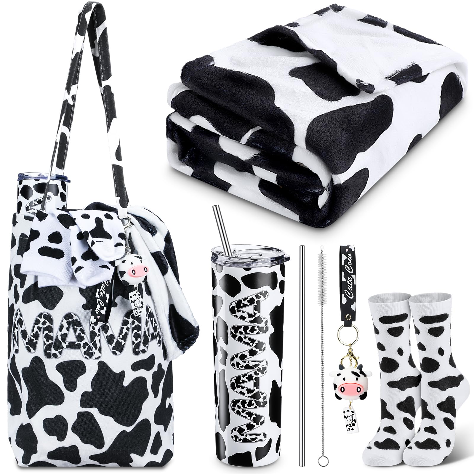 Yaomiao cow-pattern stainless steel tumbler with lid for on-the-go hydration