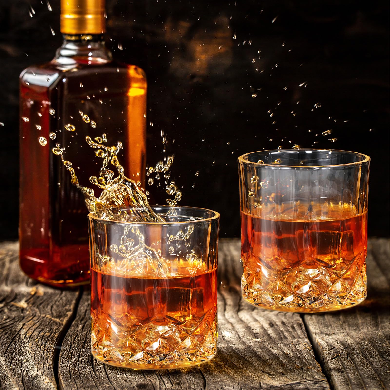 Yaomiao gift-ready 24-piece whiskey glass set, ideal for celebrations.