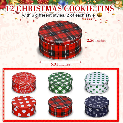 Yaomiao assorted six-design tins for baking, gifting, and decorating.