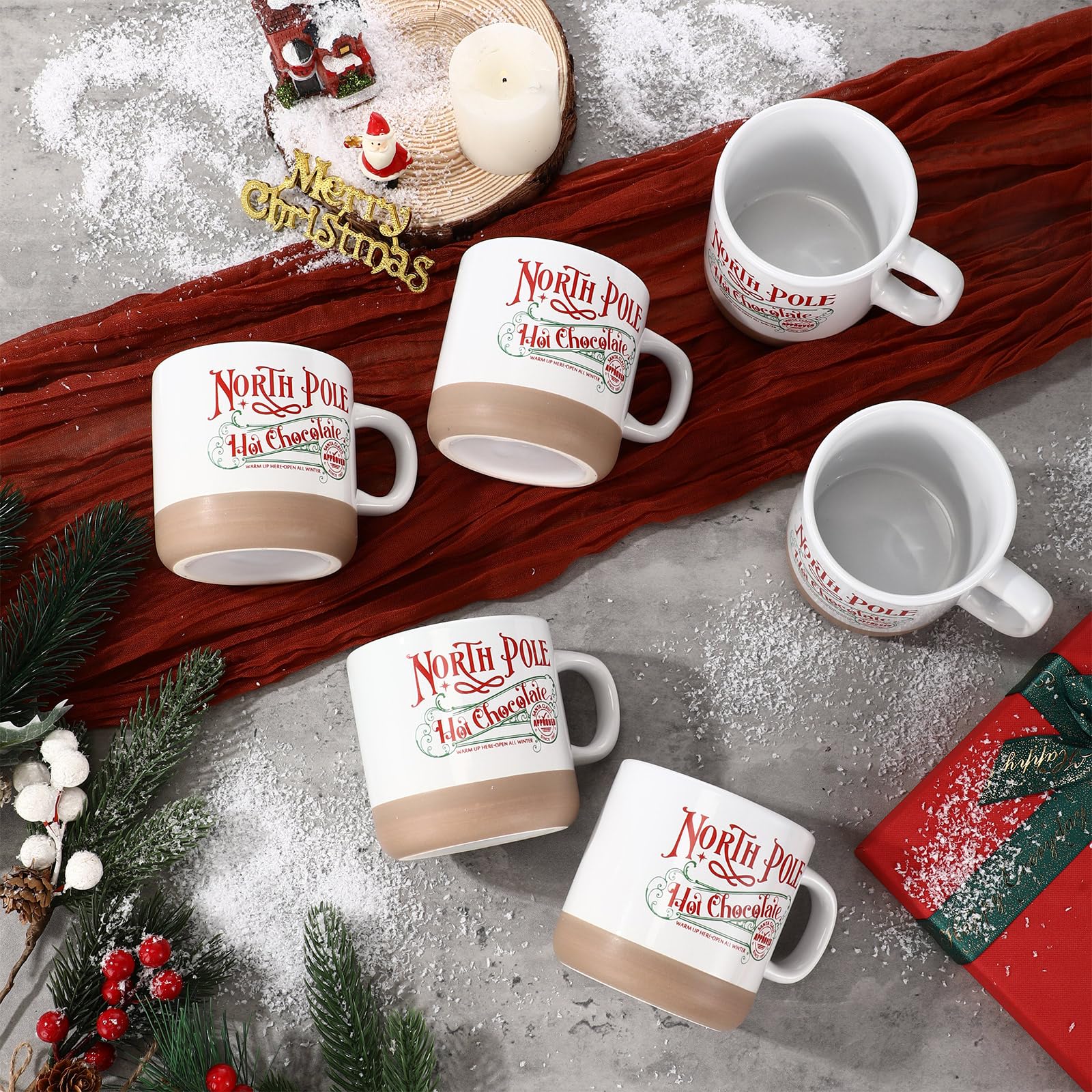 Yaomiao winter decor mug collection enhances home ambiance