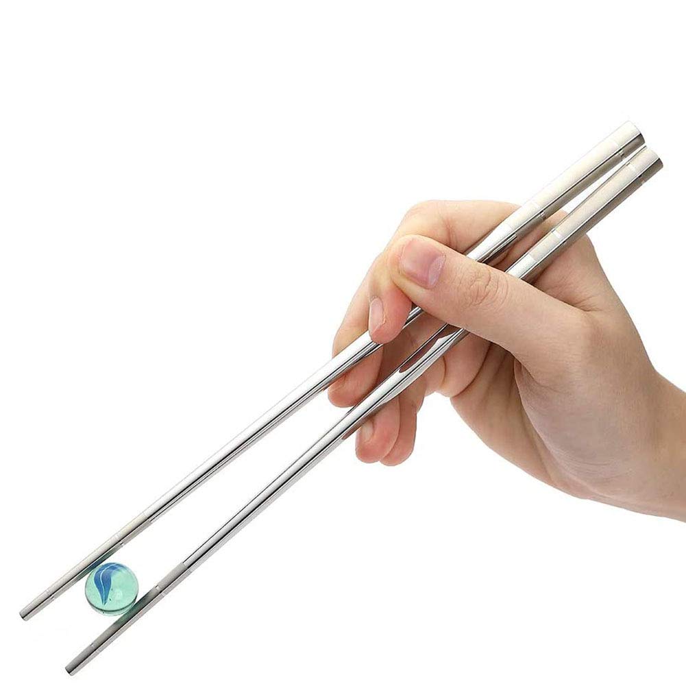 YAPULLYA chopsticks with textured ends for secure grip during noodles.