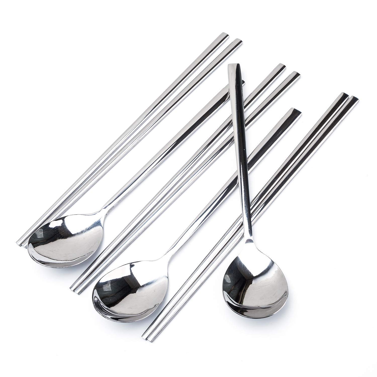 YAPULLYA ergonomic long-hand design for comfortable extended dining.