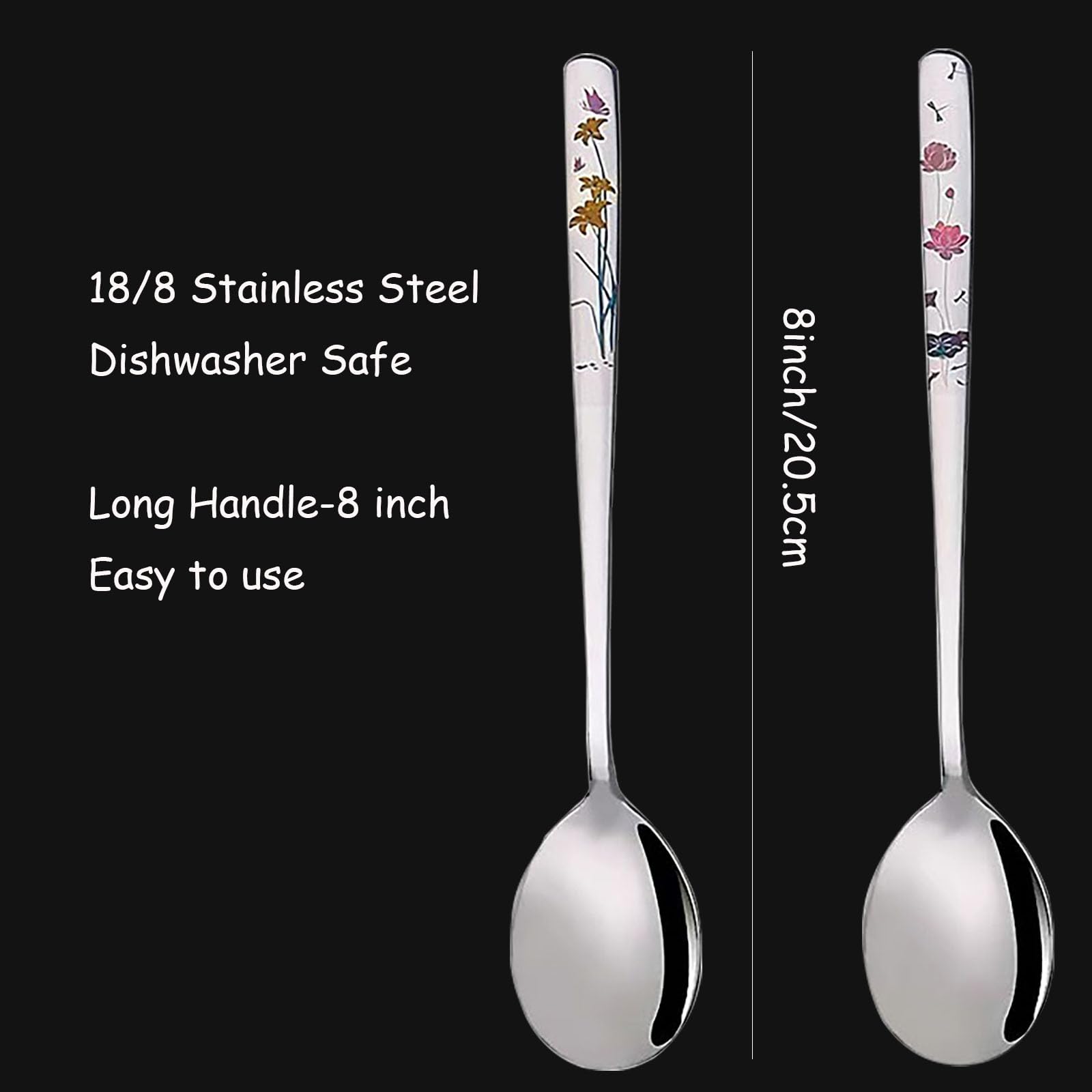 YAPULLYA laser-engraved flower pattern on a spoon.