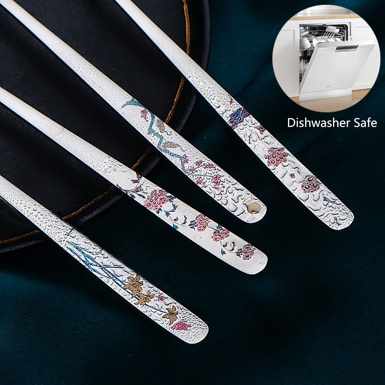 YAPULLYA long-handle 8-inch spoon designed for deep bowls.