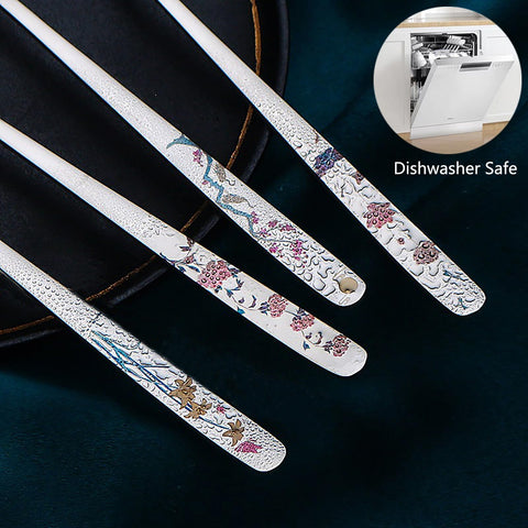 YAPULLYA long-handle 8-inch spoon designed for deep bowls.