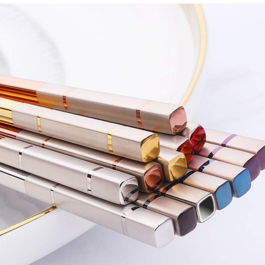 YAPULLYA silver finish set adds modern table appeal.