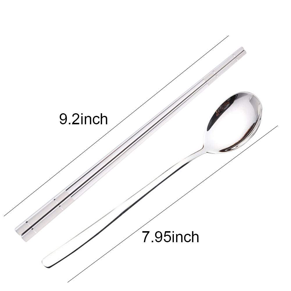 YAPULLYA stainless steel soup spoon with long handle for easy stirring.