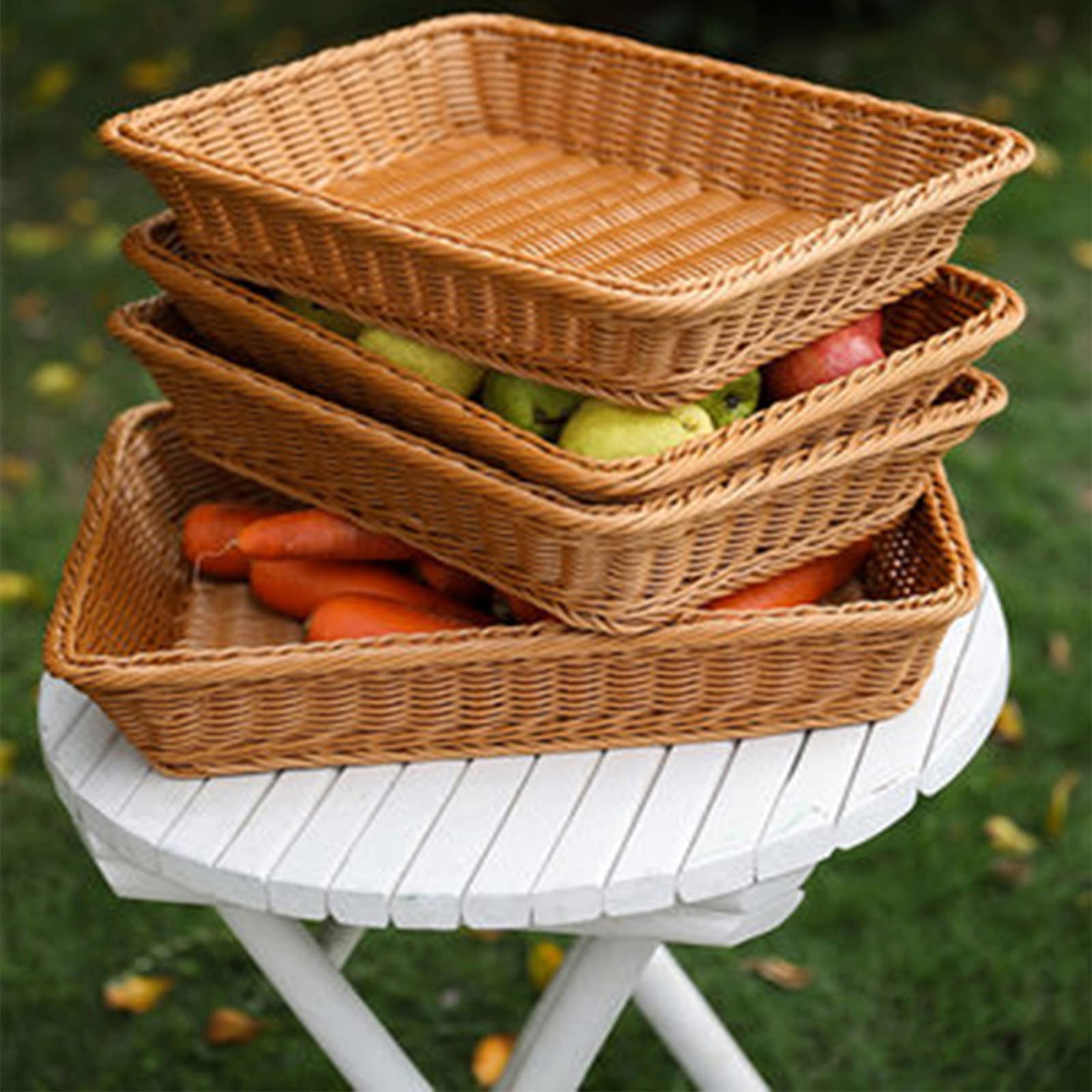 Yarlung durable polypropylene weave basket withstands daily use.