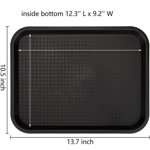Yarlung tray side-angle view shows durable, stackable design for quick cleanup.
