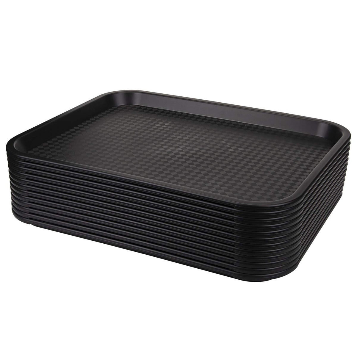Yarlung fast food tray top view in black for effortless serving.