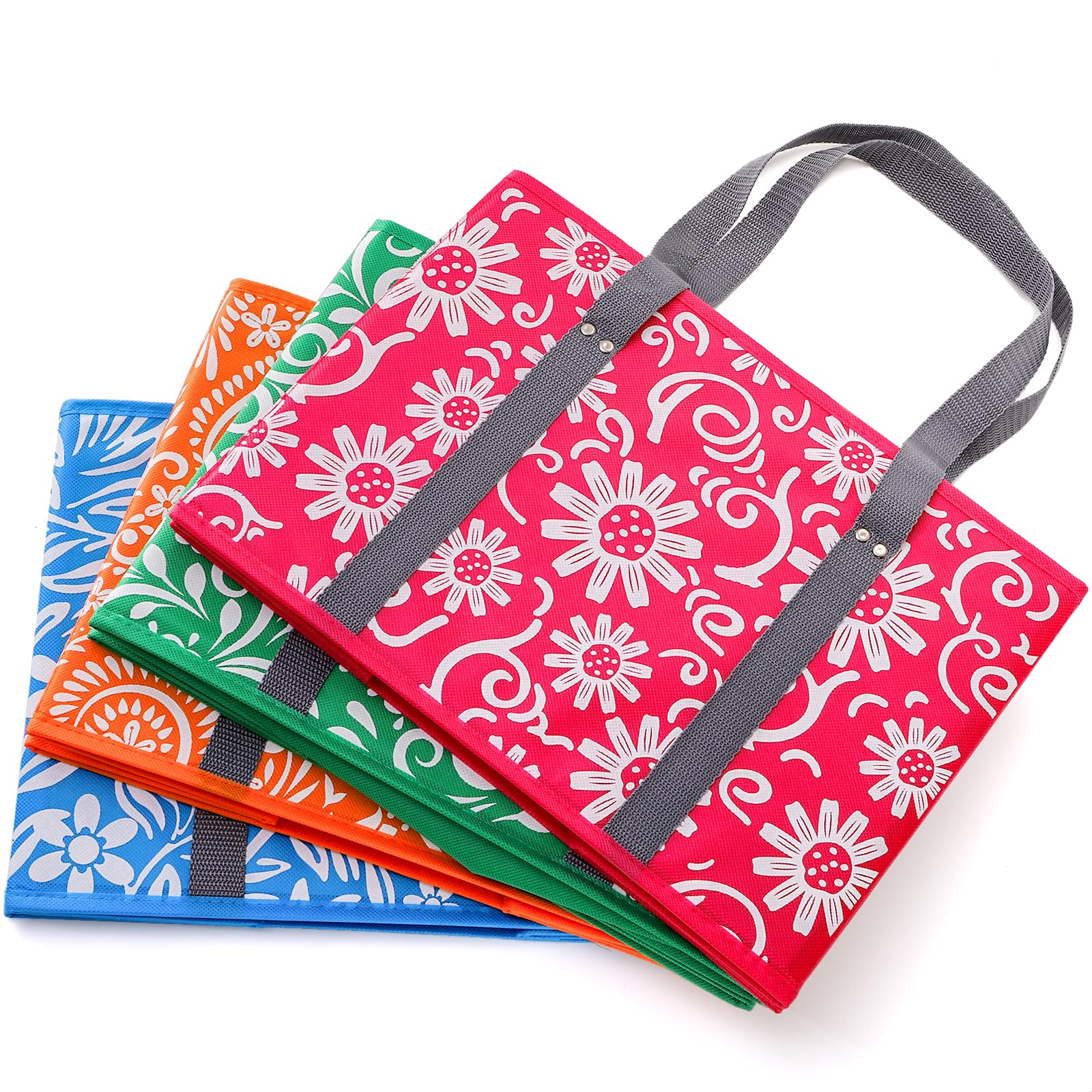 Yarlung floral-pattern bag made from thick non-woven fabric.
