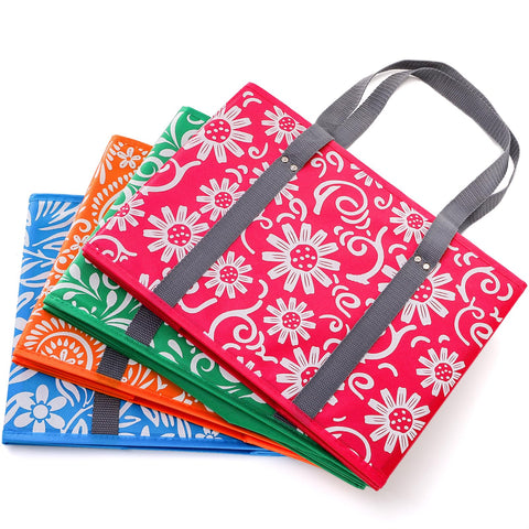 Yarlung floral-pattern bag made from thick non-woven fabric.