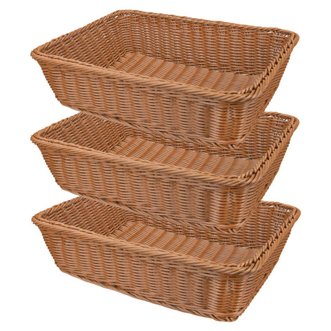 Yarlung imitation rattan bread basket for elegant bread display at table.