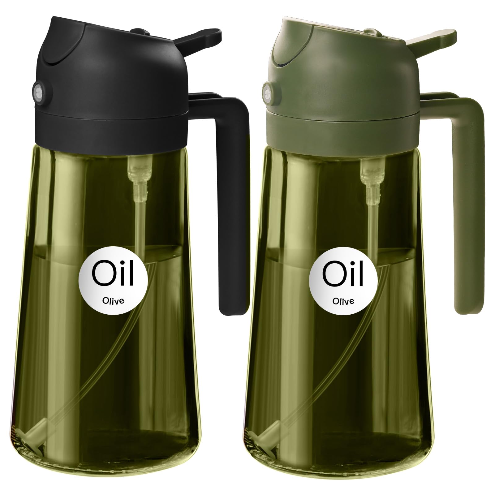 YARRAMATE olive oil dispenser 2in1 for convenient spraying and pouring in the kitchen.
