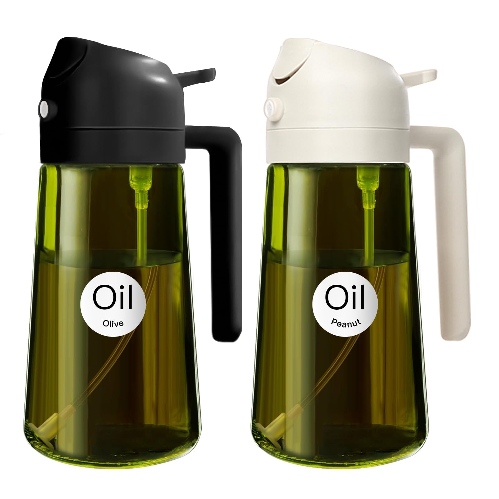 YARRAMATE 16oz oil dispenser with dual spray and pour for precise cooking.