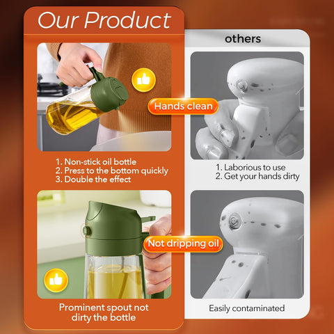 YARRAMATE olive oil sprayer precision dispense supports portion control