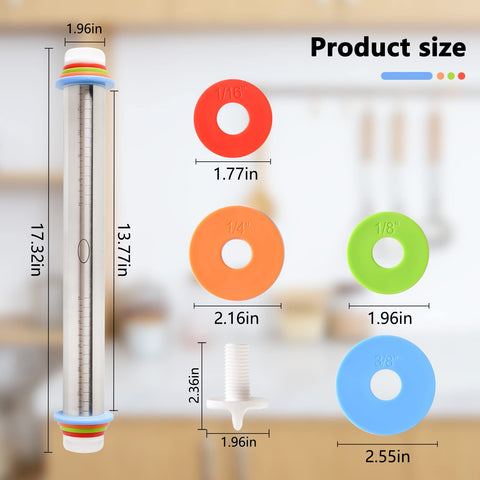 Yasashii rolling pin compact design fits kitchen spaces easily.