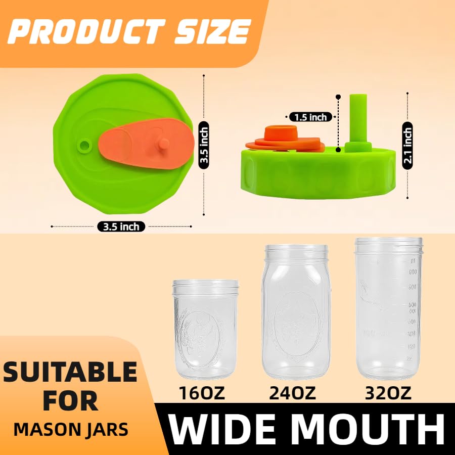Yathindy mason lid with straw hoses compatible with common jar sizes.