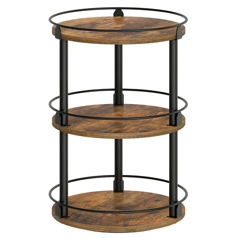 YATINEY 3-Tier Lazy Susan top view for quick, easy spice access.