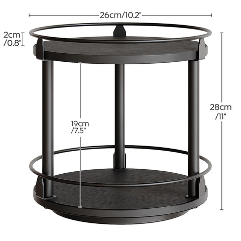 YATINEY compact turntable storage on kitchen counter