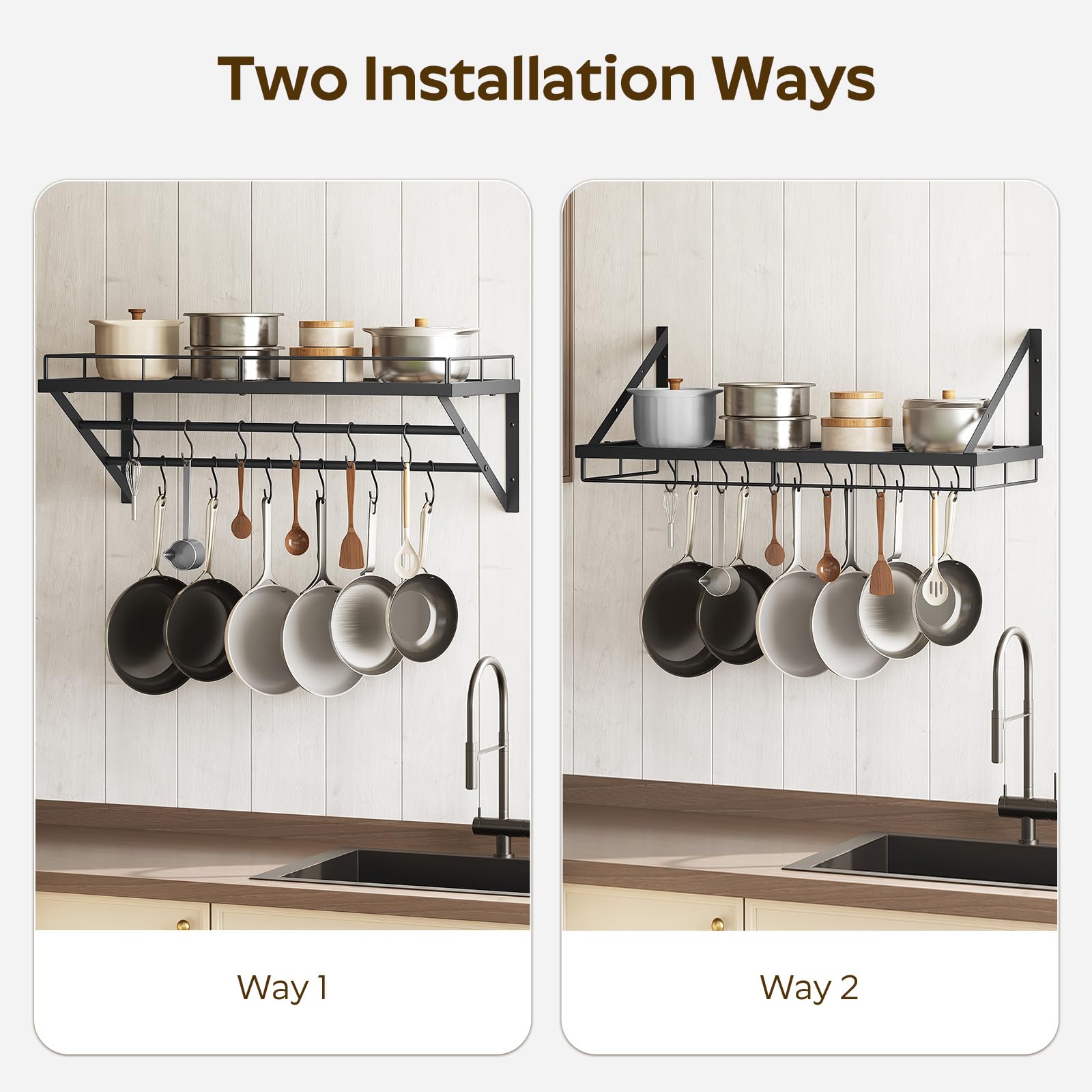 YATINEY heavy-duty iron construction ensuring lasting durability for cookware.