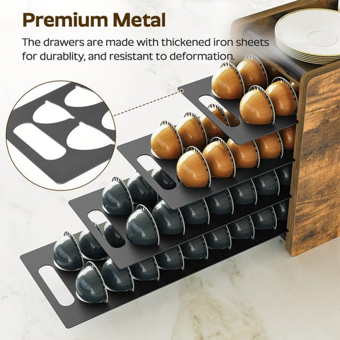 YATINEY KH06BR right-side cup hooks provide quick access for cups.